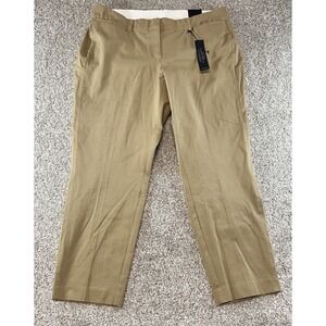 LANE BRYANT The Lena Tailored Stretch Trouser Pant Moderatly Curvy Fit Tan 20
